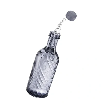 Bild av mixcover Glasflaska kompatibel med SodaStream Crystal 2.0 unik design och 10% mer volym, tillbehör för läskström, glaskaraff