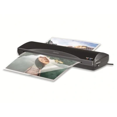 Bild av Hama laminator varm och kall med lamineringsfolier A3 (laminator för laminering varmlaminering, snabb uppvärmning, hemma, hemmakontor, skola, anti blockeringsknapp, 80 till 125 mic)