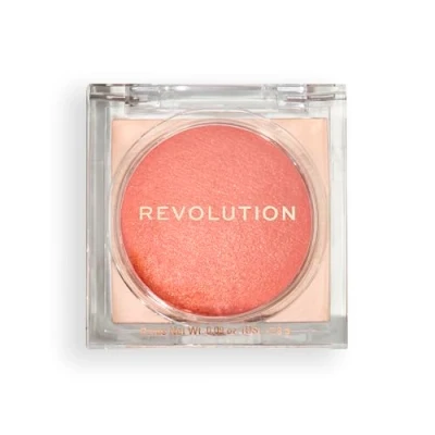 Bild av Revolution, Beam Bright Blush, Blush Poudre Facile à Estomper och Modulable, Effet Lumière pour Joues Radieuses, Végan &amp; Sans Cruauté, Peach Pop