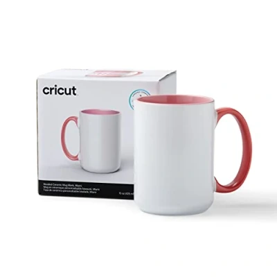 Bild av Cricut avfasad keramisk tom mugg Miami 425 ml (14 oz) 1 x Infusible Ink Sublimeringsmugg För användning med alla skärmaskiner