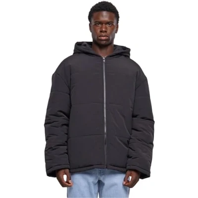 Bild av Urban Classics Hooded Puffer Vinterjacka, Storlek: 5XL, Black