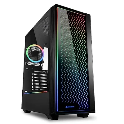 Bild av Sharkoon RGB LIT 200 mid Tower ATX Chassi Svart