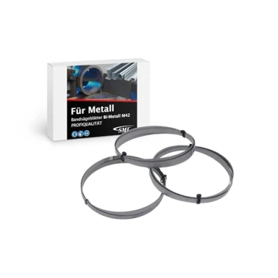 Bild av SMI Swiss Made Industries GmbH Set med 3 bandsågblad bi metall M42 mått 1435 x 13 0,65 mm 8/12 ZpZ t.ex. för Güde MBS 125 V sågband