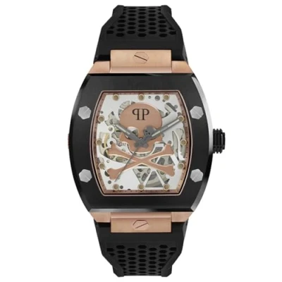 Bild av Philipp Plein herrklocka analog automatisk $KELETON, Bicolor/grå Pwbaa0121, Rem