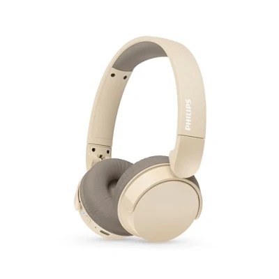 Bild av Philips TAH3209BG Lätta, trådlösa On Ear hörlurar med Bluetooth, passpassiv brusreducering 25 timmars speltid, naturligt ljud, tydliga samtal, dynamisk bas, 2 timmar USB C laddning Beige