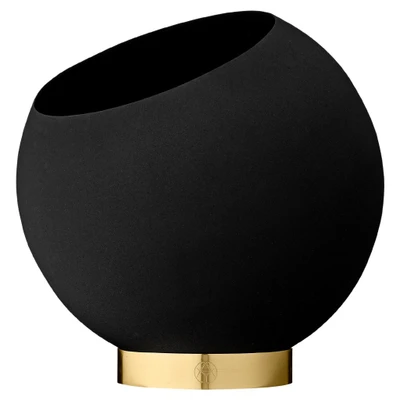 Bild av AYTM Globe blomkruka, Ø 21 cm, svart, aluminium, stål