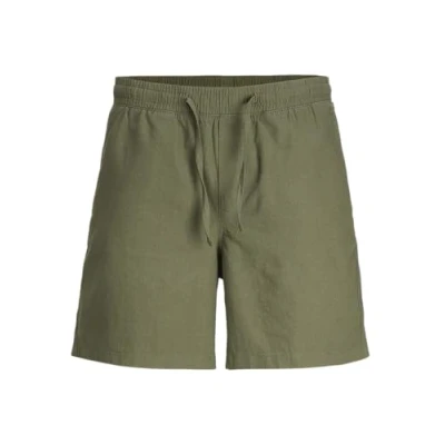Bild av JACK&amp;JONES PLUS JPSTJAIDEN JJSUMMER Linne BLE Short PLS, Dammig oliv, 44 SE