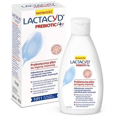 Bild av Lactacyd Prebiotic + prebiotisk intim hygienvätska daglig vård för kvinnor med benägenhet återkommande infektioner 200 ml