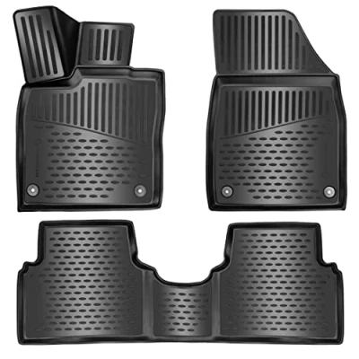 Bild av Elmasline Design 3D gummimattor set för VW ID.3 från 2020 Extra hög 5 cm kant Tillbehör golvmattor ID3 ID 3