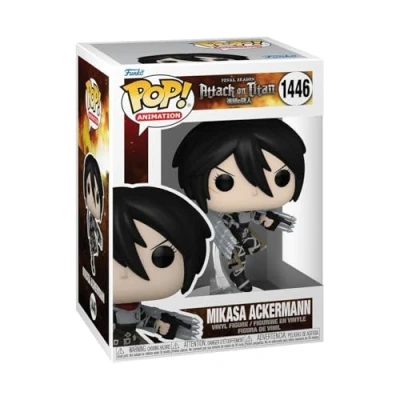 Bild av Funko POP! Animation: AoT Mikasa Ackermann Attack on Titan Samlingsbar vinylfigur Presentidé Officiell Merchandise Leksaker för barn och vuxna Anime Fans Modellfigur samlare