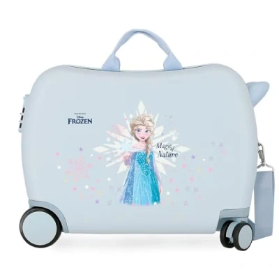 Bild av Disney Joumma Frost Magic Ice barnväska blå 50 x 38 20 cm ABS Styv sidokombinationsstängning l 1,8 kg 2 hjul handbagage, blå, barnväska, Färg: cm, Resväska för barn