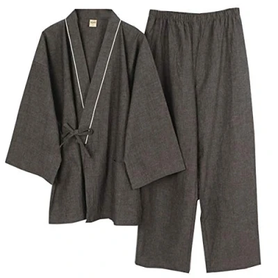 Bild av Fancy Pumpkin Kimono pyjamas meditationsset för män i japansk stil, Large