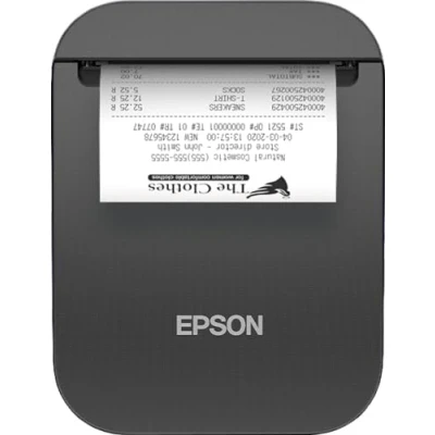 Bild av Epson TM P80II (101) Kvittoskrivare termisk linje Rulle (8 cm) 203 dpi upp till 100 mm/sek Bluetooth 5.0, USB C svart