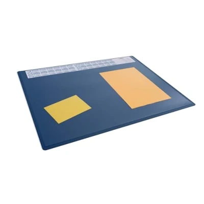 Bild av Durable skrivbordsunderlägg med årskalender, 65 x 50 cm, halkfri, PP, Tillverkad i Tyskland, mörkblå, 722307