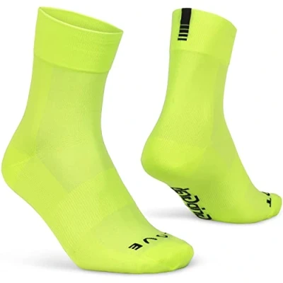 Bild av GripGrab Lightweight SL Performance sommar cykling strumpor 1 och 3 pack Eyecatching 2 längder cykelstrumpor långa korta