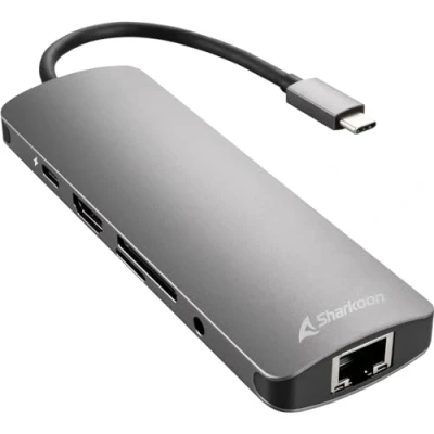 Bild av Sharkoon USB 3.0 Type C Combo Adapter docking station HDMI