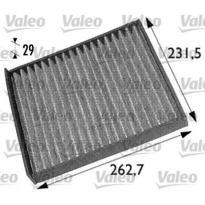Bild av VALEO CLIMFILTER PROTECT 698708 Filtre d&#039;habitacle à charbon actif 272 234 31 OPEL: Zafira B, A, Astra G CC, VAUXHALL: Mk2