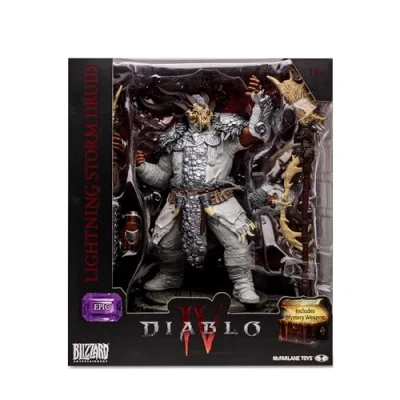 Bild av McFarlane Diablo IV Collection, Druid Episk skulptur, dekorativ videospel figur 15 cm med tillbehör och ett hemligt leksaksvapen, för fans samlare, 14 år, Bizak (64386737)