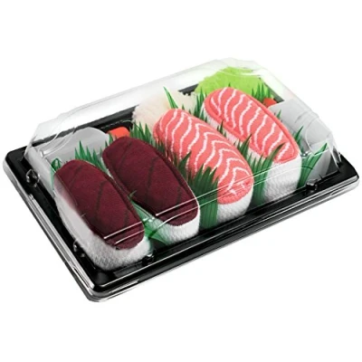 Bild av Rainbow Socks Kvinnor Män Strumpor Sushi Tonfisk Lax 2 Par Storlek 36/40, Tonfisk, lax, 36 40 EU