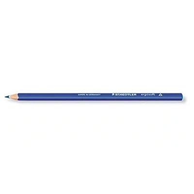 Bild av Staedtler Ergosoft 157 SB12 triangulära färgpennor standardförpackning Pack of 12 Marinblå