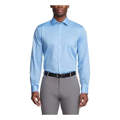 Bild av Van Heusen herr klänning tröja normal passform flex krage stretch solid rökningskjorta