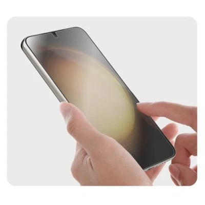 Bild av Samsung by Mobeen S24+ skärmskydd i härdat glas, designat för Samsung, transparent