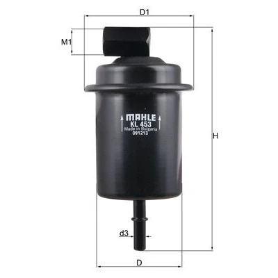 Bild av MAHLE ORIGINAL KL 453 Filtre à Carburant de conduite 8 HYUNDAI: Atos