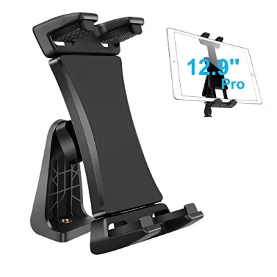 Bild av iPad stativmonteringsadapter 360 graders roterbar universell hållare för surfplatta Pro 12.9 11 10.5, Air Mini, Surface Tab, Galaxy Tab och 3,5 till 13,5 tums telefonsurfplatta, stativ, monopod