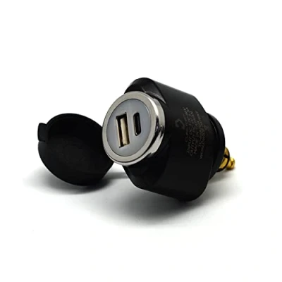 Bild av Cliff Top 36 W PD USB C och QC 3.0 Motorcykel DIN (Hella) laddare, kompatibel med BMW motorcyklar (mini)