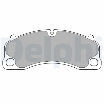 Bild av DELPHI LP3729 Jeu de plaquettes frein préparé pour indicateur d&#039;usure avec tôle anti bruit sans accessoires PORSCHE: 718 Cayman Coupe, 911 Coupe