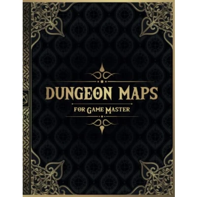 Bild av Dungeon Maps for Game Master: 50 Unique and Customizable DnD Tabletop Role Playing Games