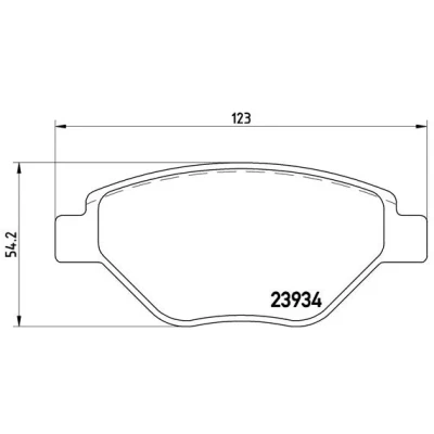 Bild av BREMBO P 68 031 Jeu de plaquettes frein contact signal d&#039;usure exclu avec vis d&#039;étrier sans accessoires RENAULT: MEGANE 2