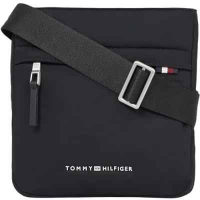 Bild av Tommy Hilfiger Signature MINI Crossover Unisex Axelremsväska, Storlek: One Size, Black