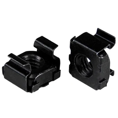 Bild av StarTech.com M5 burmuttrar 100 pack, svart monteringsburmuttrar för serverställ och skåp (CABCAGENUT2B)