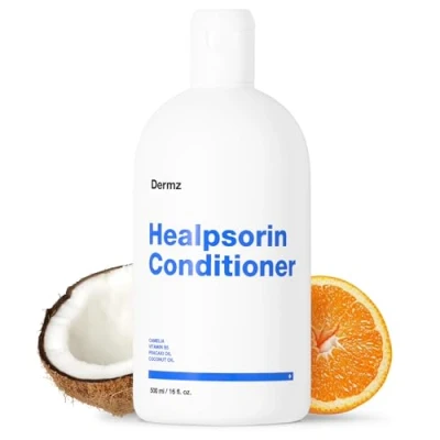 Bild av Healpsorin Hälsosamt hår psoriasis balsam för torr hårbotten kameliaolja, arginin, kokosolja och vitamin B5 lindrar mjäll seborrheisk dermatit symtom glansigt, fläckfritt