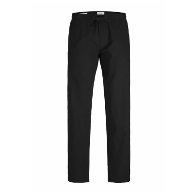 Bild av Jack &amp; Jones Jpstkane Jjsummer Linen Blend Jogger Tygbyxor, Storlek: Small, Black