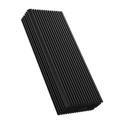 Bild av ICY BOX M,2 NVMe kapsling med USB 3,2 Gen 2x2 (20 Gbit/s), passivt kylsystem, 2 kablar, aluminium, svart