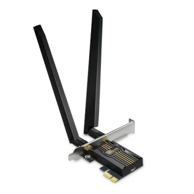 Bild av TP Link Archer TBE552E PCIe BE9300Mbps WiFi 7 kort, Bluetooth 5.4 WPA3, MU MIMO, OFDMA, fast PC stöder Windows 11