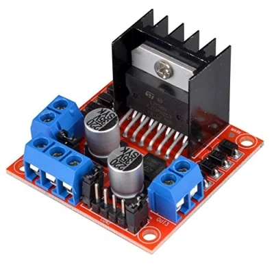 Bild av DollaTek Mini stegmotor, styrenhet, kortmodul L298N, dubbel H brygga, DC stegmotor för Arduino smart bilrobot