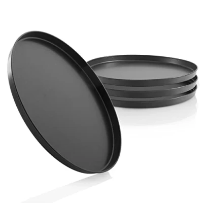 Bild av Grizzly pizza pan rund 28 cm, set om 4, non stickbelagd, bakplåt rund, mångsidig, Tillverkad i Tyskland