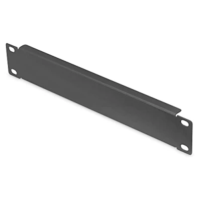 Bild av DIGITUS Blindlucka 254 mm (10 tum) 1U Lock för Nätverksskåp Blindpanel Stålplåt Svart