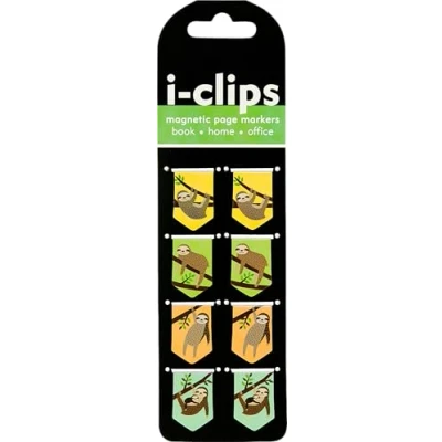 Bild av Sloths I clips Magnetic Page Markers: Set of 8 Bookmarks