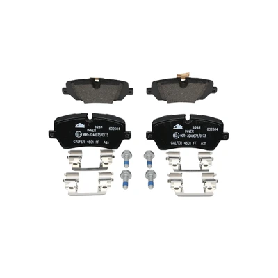 Bild av ATE 13.0460 2604.2 Jeu de plaquettes frein préparé pour indicateur d&#039;usure, contact signal d&#039;usure exclu avec accessoires