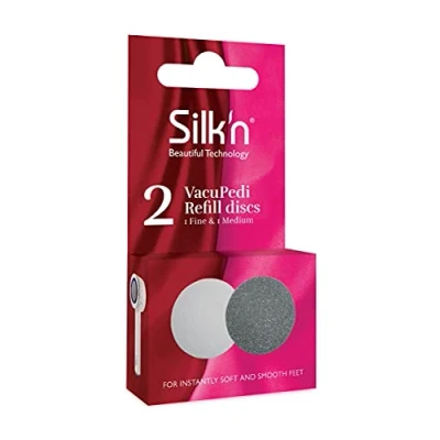 Bild av Silk&#039;n Vacupedi Slipskivor Fine &amp; Medium Elektrisk Anordning För Att Ta Bort Hardhar Refil 2 Stycken