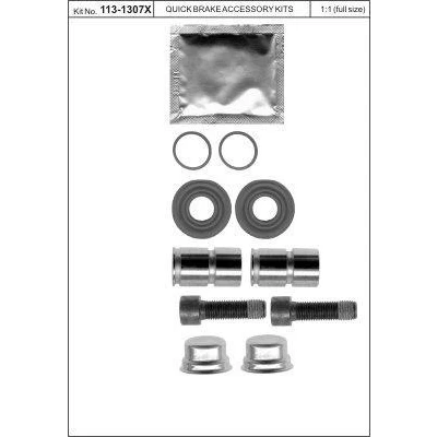 Bild av QUICK BRAKE 113 1307X Styrlagersats, bromsok OPEL: Kadett E CC, D Hatchback, Corsa A CC