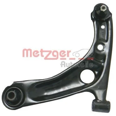 Bild av METZGER 58061301 Bras de suspension KIT + avec rotule suspension, support en caoutchouc Essieu avant gauche barre oscillant transversal