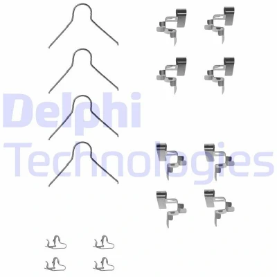 Bild av DELPHI LX0062 Kit d&#039;accessoires, plaquette de frein à disque TOYOTA: Celica V Coupe, IV 3/5 portes, Previa / Estima I