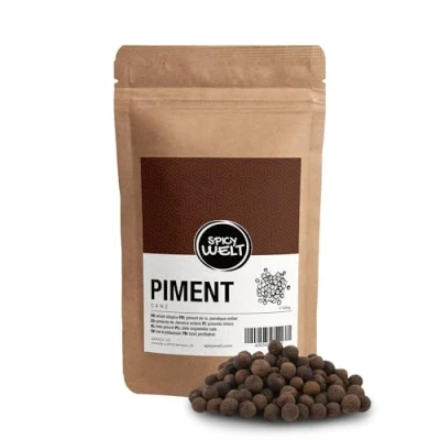 Bild av Spicy Welt Hel Kryddpeppar Allspice (500g) Premiumkvalitet Hela Kryddpepparkorn för Soppor, Såser, Marinader &amp; Bakning Färsk, Aromatisk Krydda 100% Naturlig, Utan Tillsatser