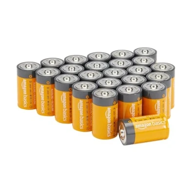 Bild av Amazon Basics Everyday alkaliska batterier, typ D, 1,5 V, 24 stycken (utseendet kan variera)