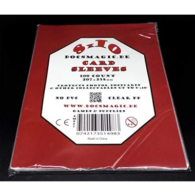 Bild av Docsmagic.de 100 8&quot; x 10&quot; Card Sleeves 207 258 mm Photo Postcard